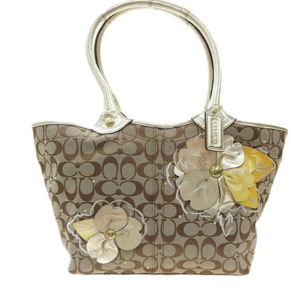 Coach Bleeker Floral Tote, EUC - Picture 2 of 5